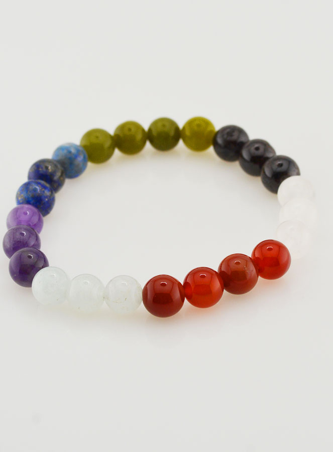 Bracelet en Pierre Naturelle 7 Dons de l'Esprit Saint - 8mm (pic 4)