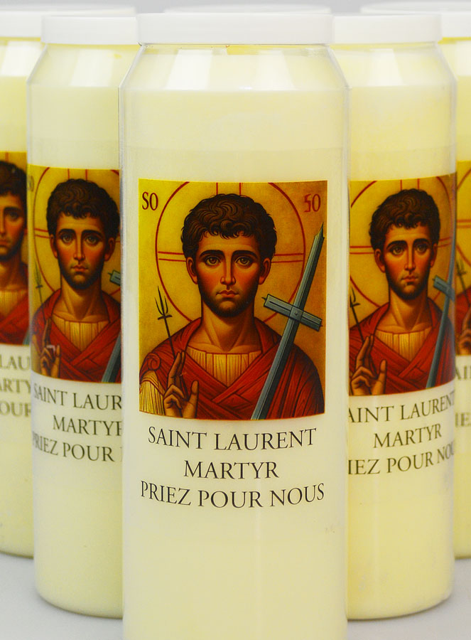 6 Bougies de Neuvaine à Saint Laurent Martyr (pic 3)