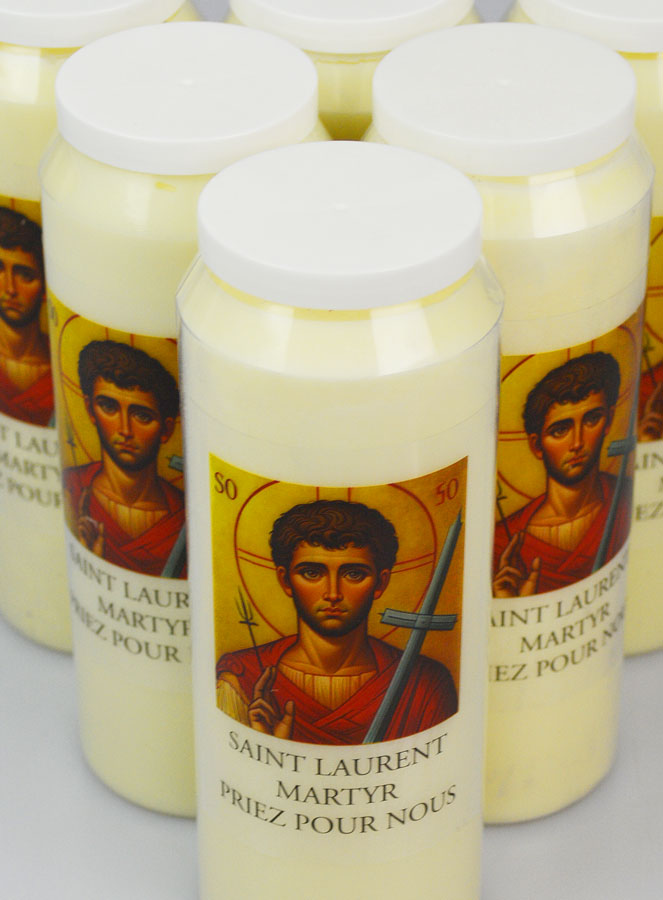 6 Bougies de Neuvaine à Saint Laurent Martyr (pic 4)