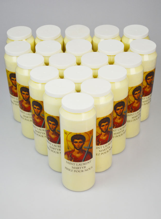 20 Bougies de Neuvaine à Saint Laurent Martyr (pic 2)