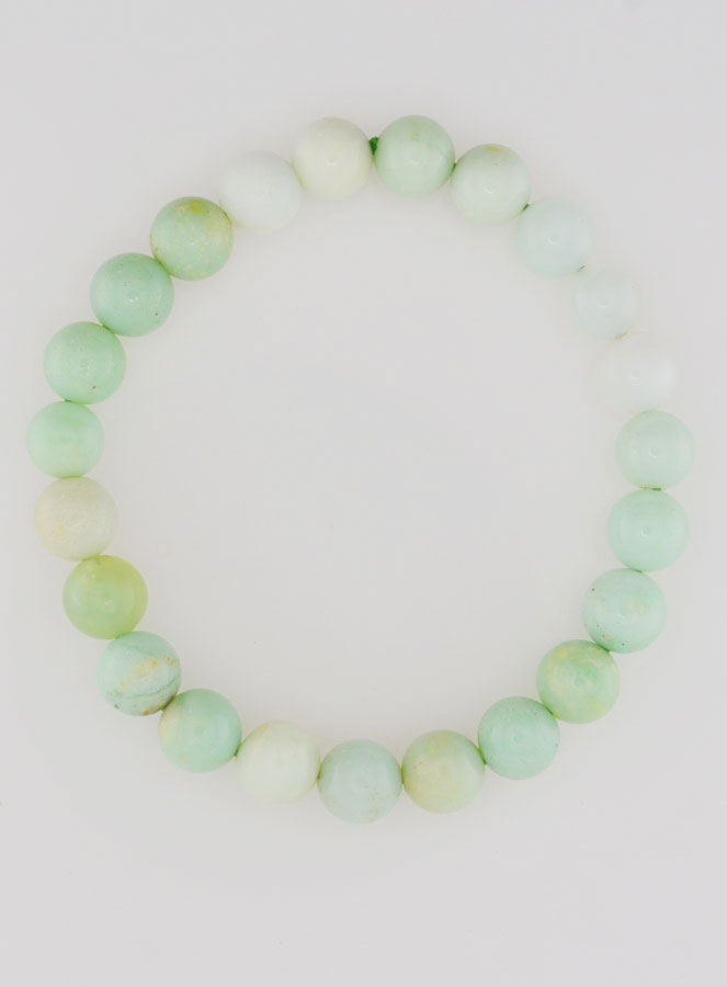 Bracelet en Pierre Naturelle de Chrysoprase 8mm AA+ (pic 1)