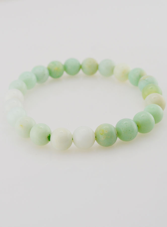 Bracelet en Pierre Naturelle de Chrysoprase 8mm AA+ (pic 2)