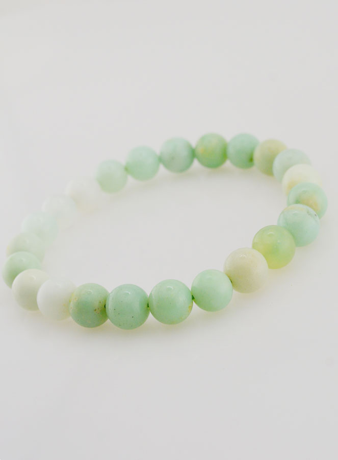 Bracelet en Pierre Naturelle de Chrysoprase 8mm AA+ (pic 3)