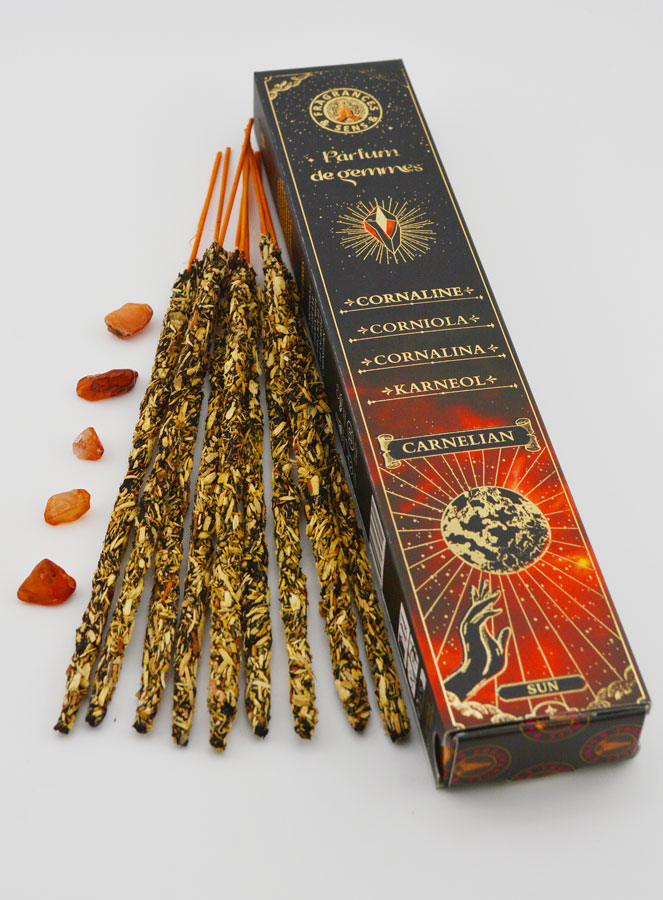 Encens Bâtonnets & Pierres Parfum de Gemmes - Cornaline (pic 2)