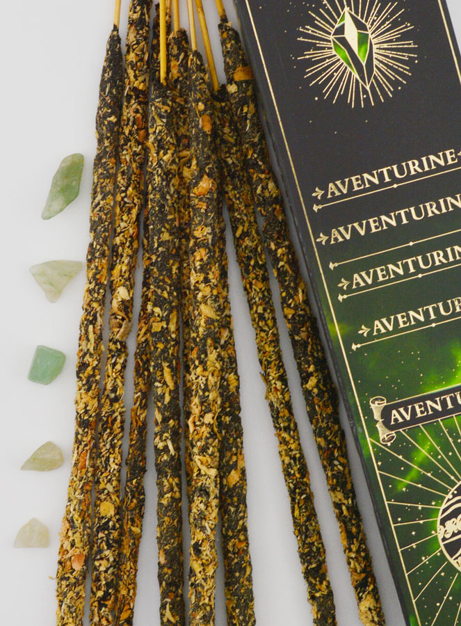 Encens Bâtonnets & Pierres Parfum de Gemmes - Aventurine (pic 3)
