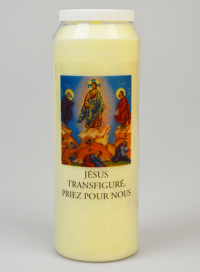 Bougie de Neuvaine Jésus Transfiguré (pic 1)