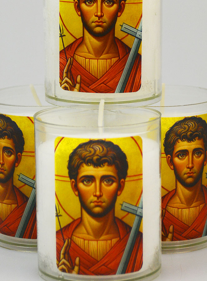 4 Bougies Veilleuse Saint Laurent Martyr (pic 3)