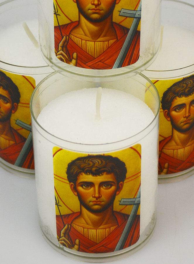 4 Bougies Veilleuse Saint Laurent Martyr (pic 4)