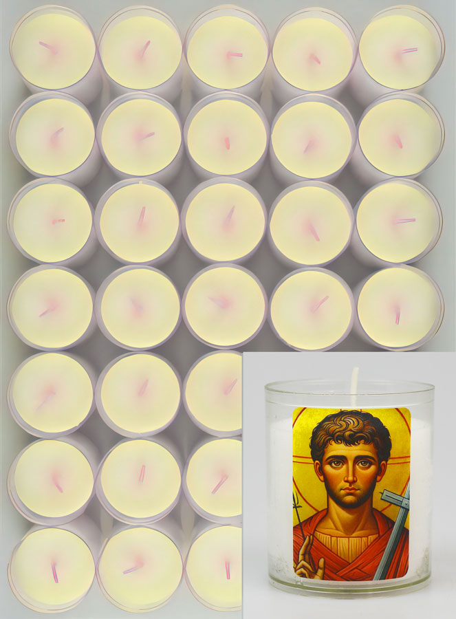 24 Bougies Veilleuse Saint Laurent Martyr (pic 1)