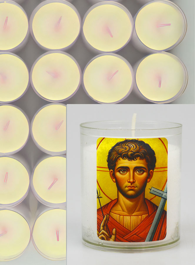 24 Bougies Veilleuse Saint Laurent Martyr (pic 3)