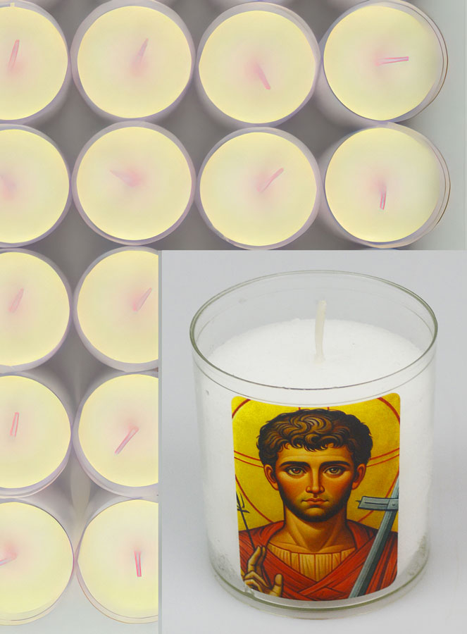 24 Bougies Veilleuse Saint Laurent Martyr (pic 4)