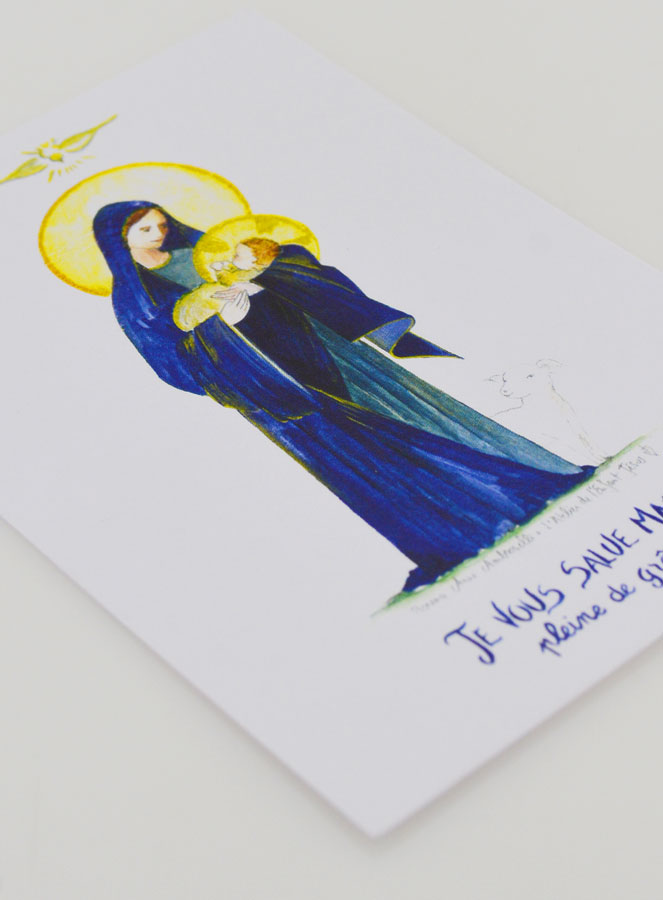 Carte de Baptême - Je Vous Salue Marie (pic 3)