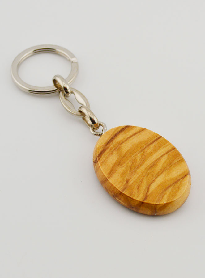 Porte-clés en Bois d'Olivier - Sainte Thérèse (pic 4)