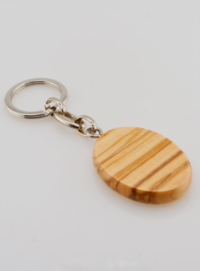 Porte-clés en Bois d'Olivier - Saint Michel Archange (pic 4)