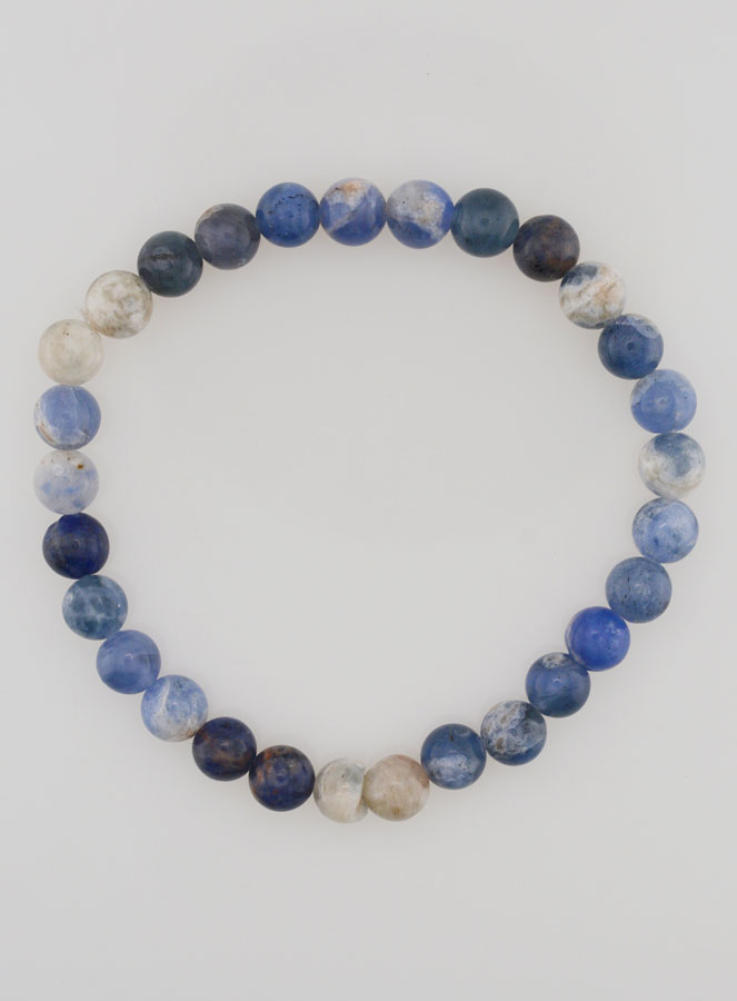 Bracelet en Pierre Naturelle de Sodalite - 6mm (pic 1)