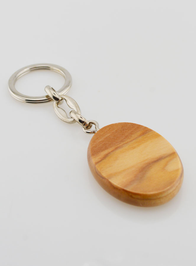 Porte-clés en Bois d'Olivier - Saint Antoine (pic 4)