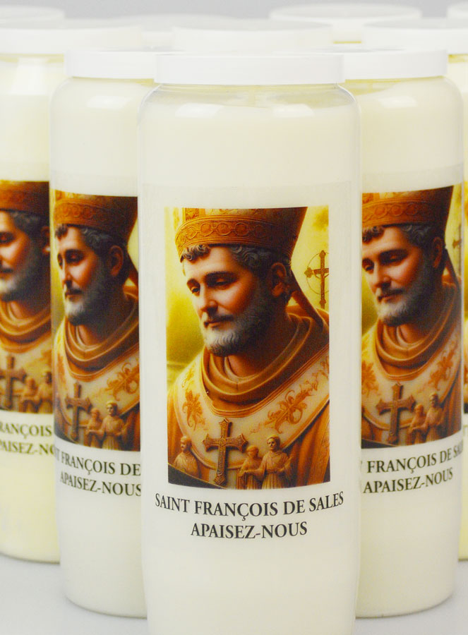 Lot de 10 Bougies de Neuvaine à Saint François de Sales (pic 3)