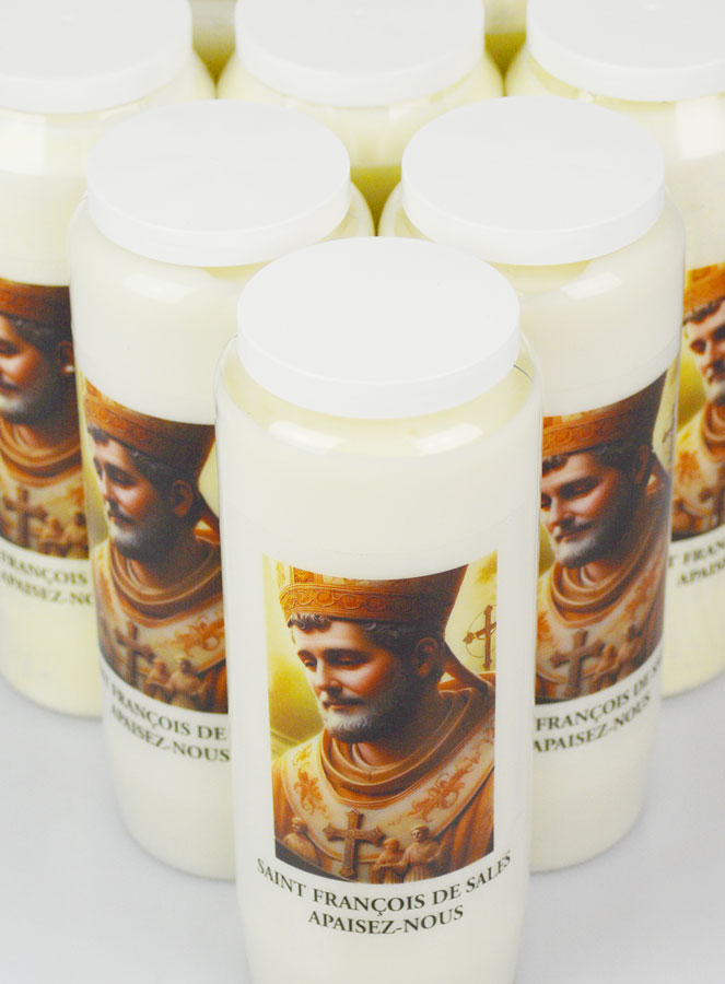 Lot de 10 Bougies de Neuvaine à Saint François de Sales (pic 4)