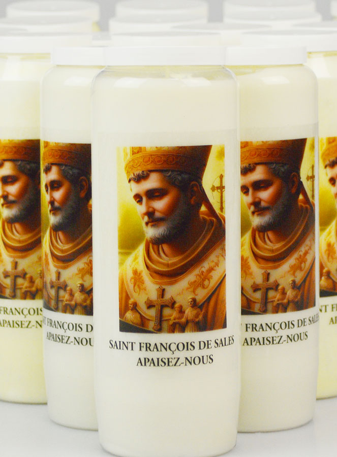 Lot de 20 Bougies de Neuvaine à Saint François de Sales (pic 3)