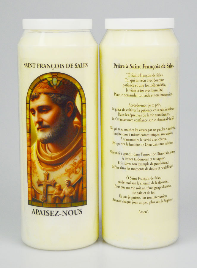 Bougie de Neuvaine Contre la Colère + Prière au dos (pic 1)