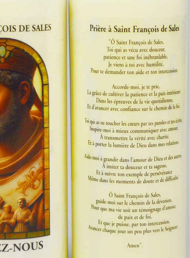 Bougie de Neuvaine Contre la Colère + Prière au dos (pic 3)