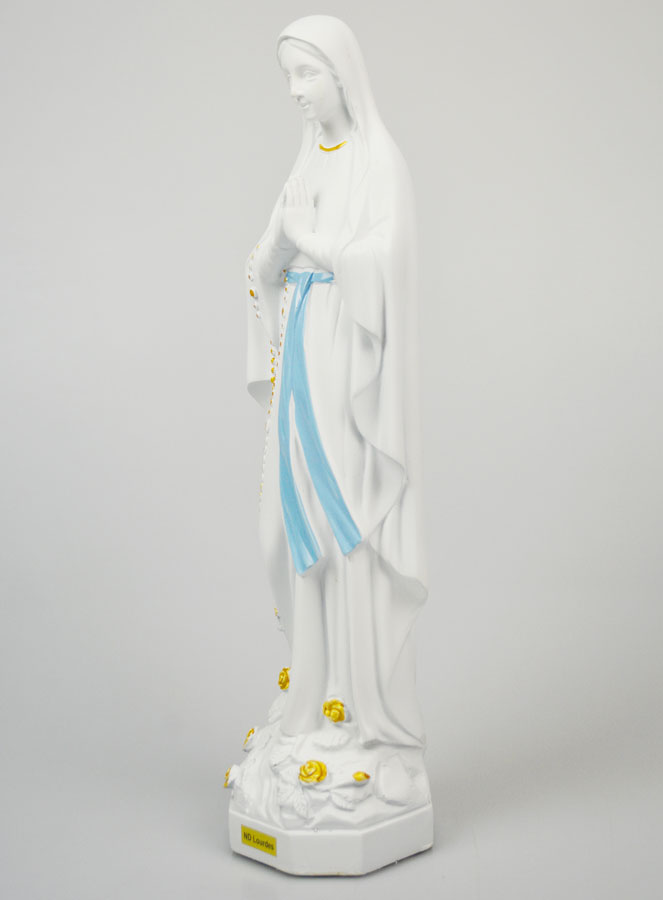 Statue Religieuse Vierge Marie de Lourdes Blanche - 40cm (pic 2)