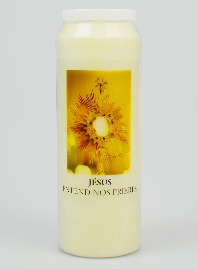 Bougie de Neuvaine Jésus Saint Sacrement (pic 1)