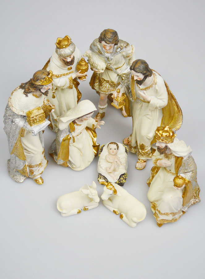 Crèche de Noël 9 Santons - 18cm (pic 2)