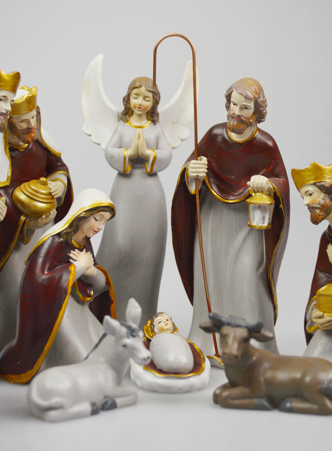 Crèche de Noël Complète 10 Santons - 19cm (pic 4)
