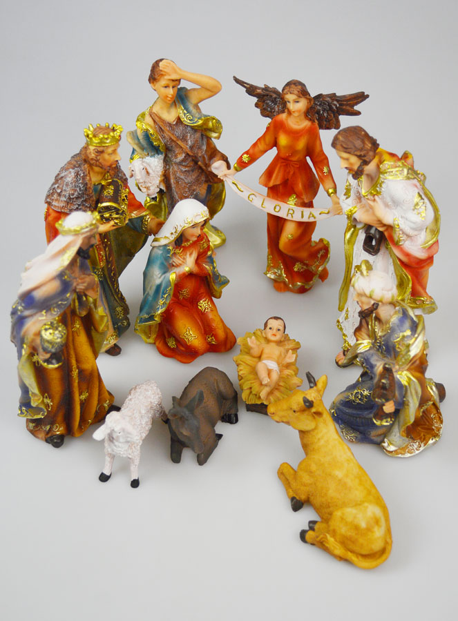 Crèche de Noël Complète 11 Santons - 20cm (pic 2)