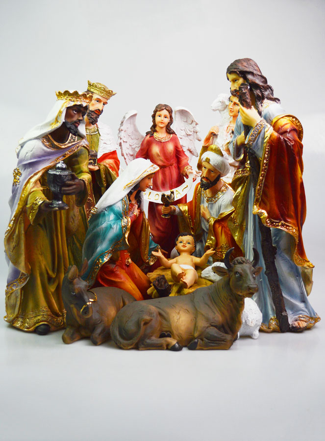 Grande Crèche de Noël Complète 11 Santons - 45cm (pic 1)