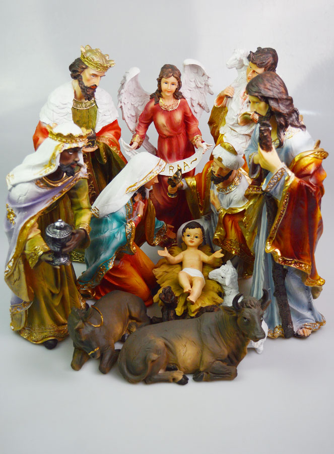 Grande Crèche de Noël Complète 11 Santons - 45cm (pic 2)