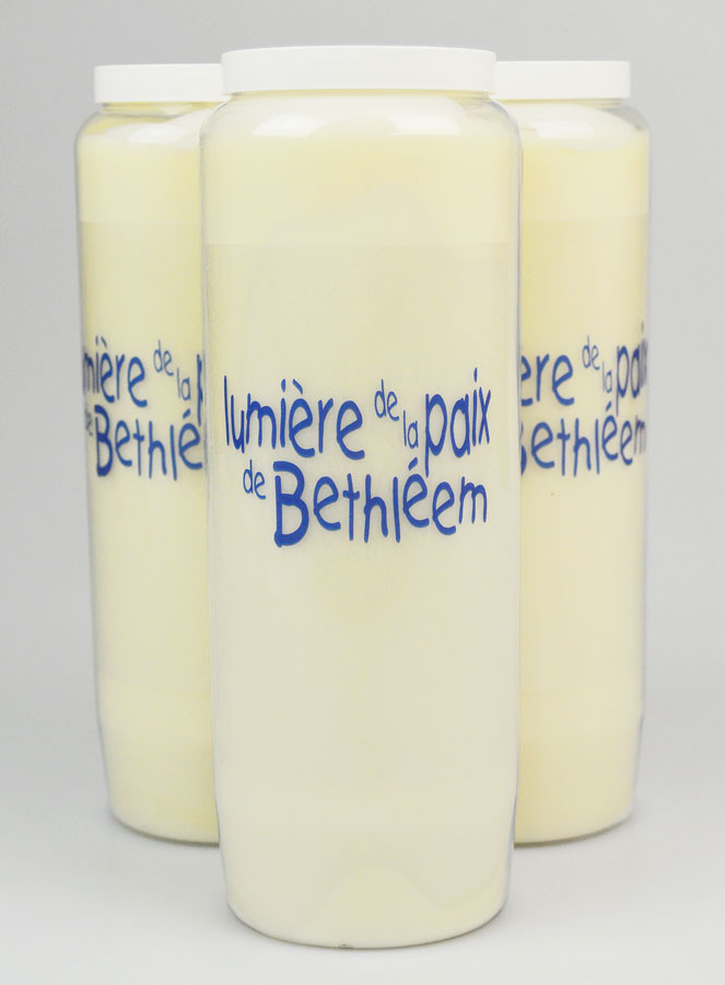 3 Bougies de Neuvaine Lumière de la Paix de Bethléem (pic 1)