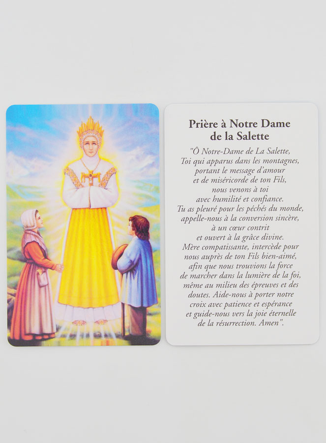 Carte de Prière à Notre Dame de la Salette (pic 3)