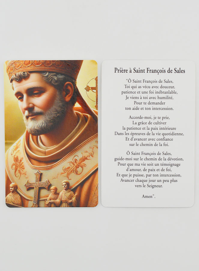 Carte de Prière à Saint François de Sales (pic 3)