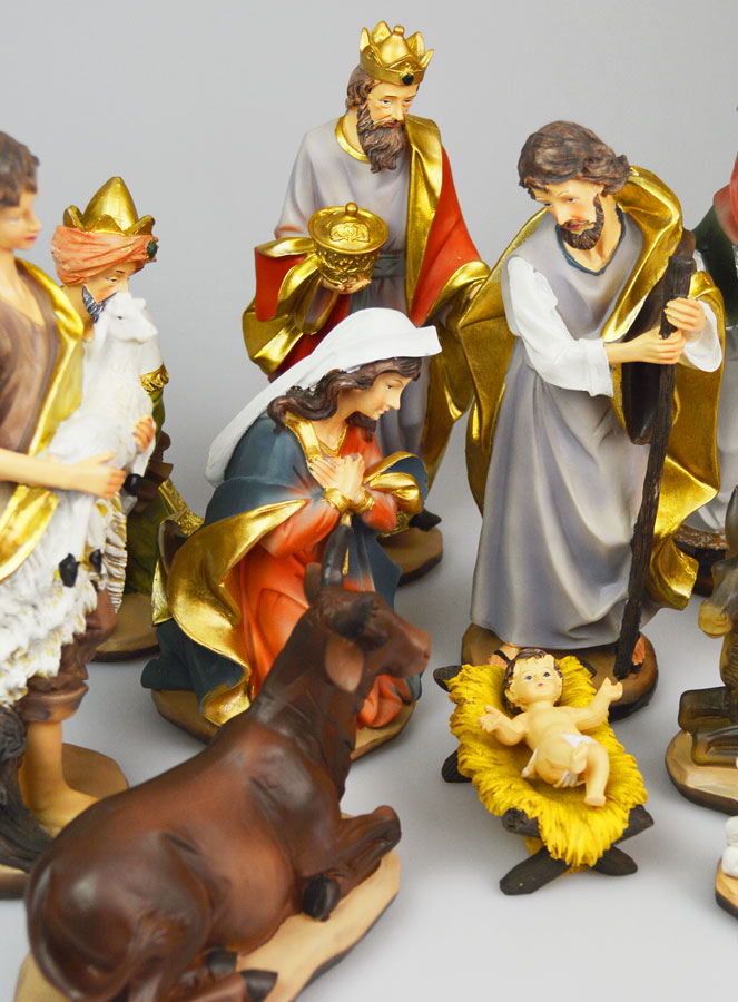 Crèche de Noël Complète - 11 Santons de 25cm (pic 3)