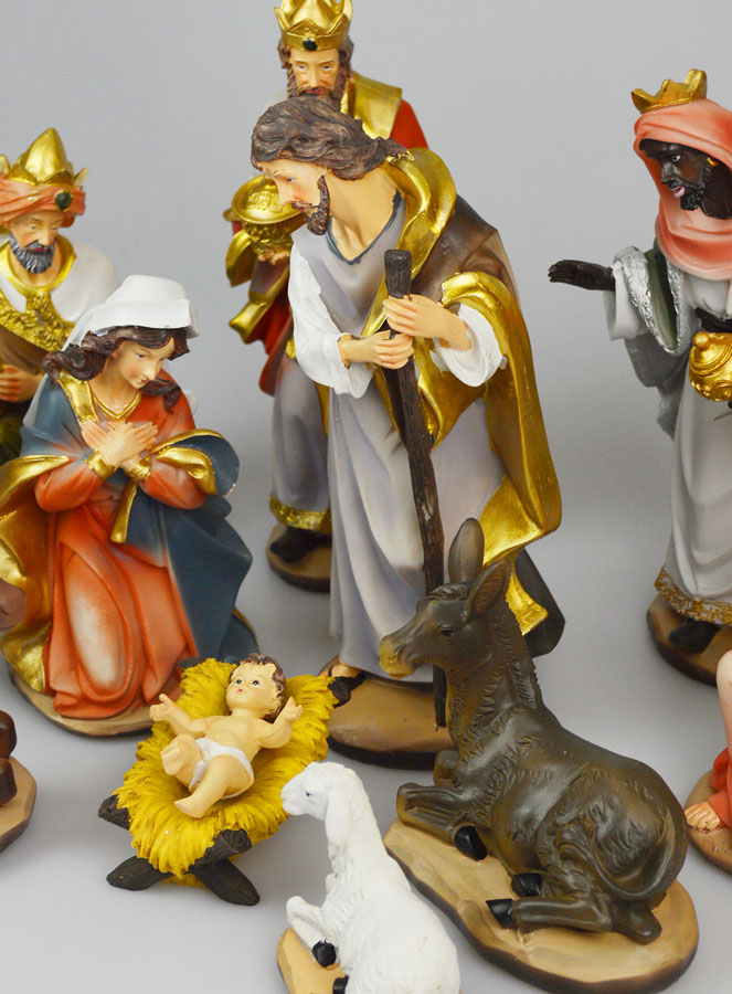 Crèche de Noël Complète - 11 Santons de 25cm (pic 4)