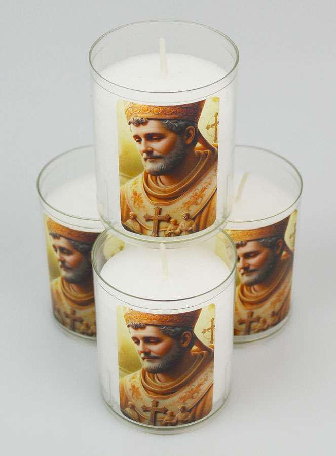 Lot de 4 Bougies Veilleuses Saint François de Sales (pic 2)