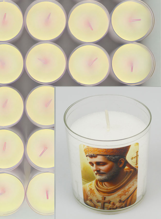 Lot de 10 Bougies Veilleuses Saint François de Sales (pic 4)