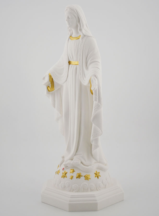 Statue Religieuse Vierge Marie sur Socle 21cm (pic 2)