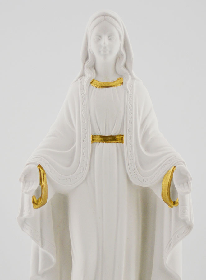 Statue Religieuse Vierge Marie sur Socle 21cm (pic 3)