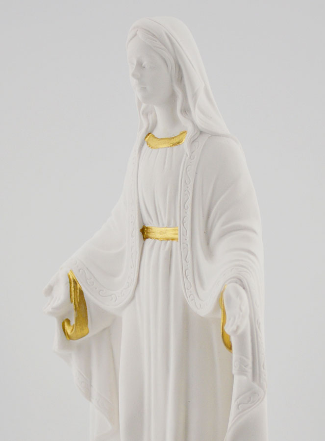 Statue Religieuse Vierge Marie sur Socle 21cm (pic 4)