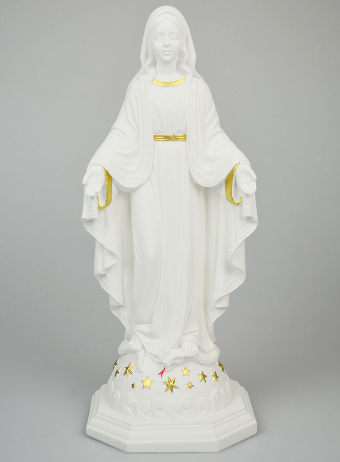 Statue Religieuse Vierge Miraculeuse - 35cm (pic 1)