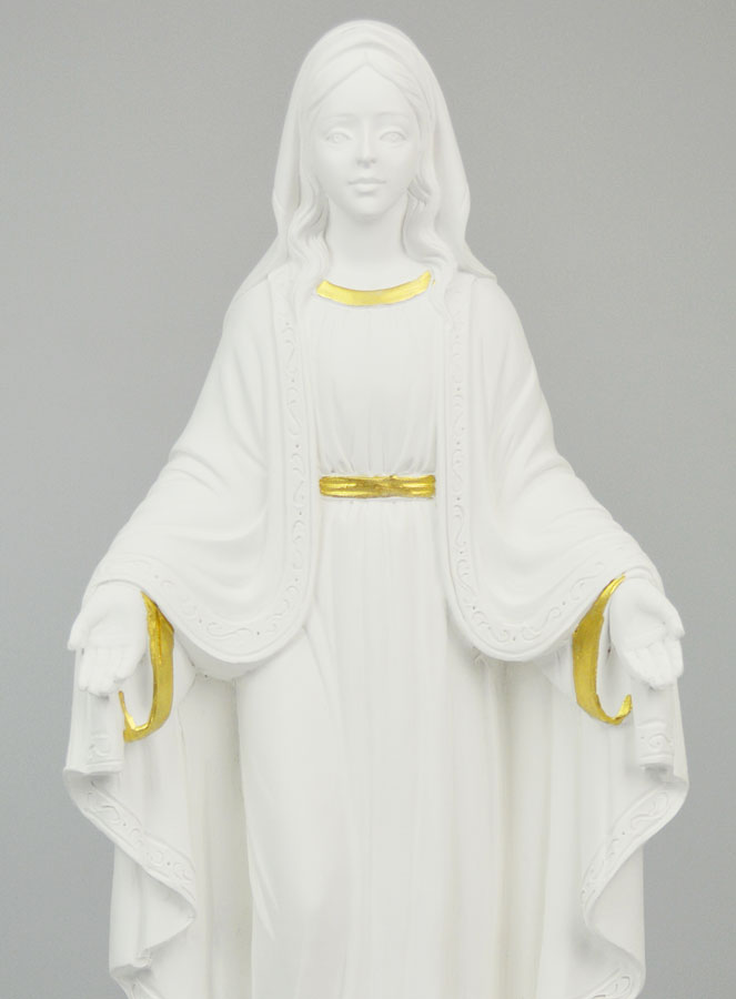 Statue Religieuse Vierge Miraculeuse - 35cm (pic 3)