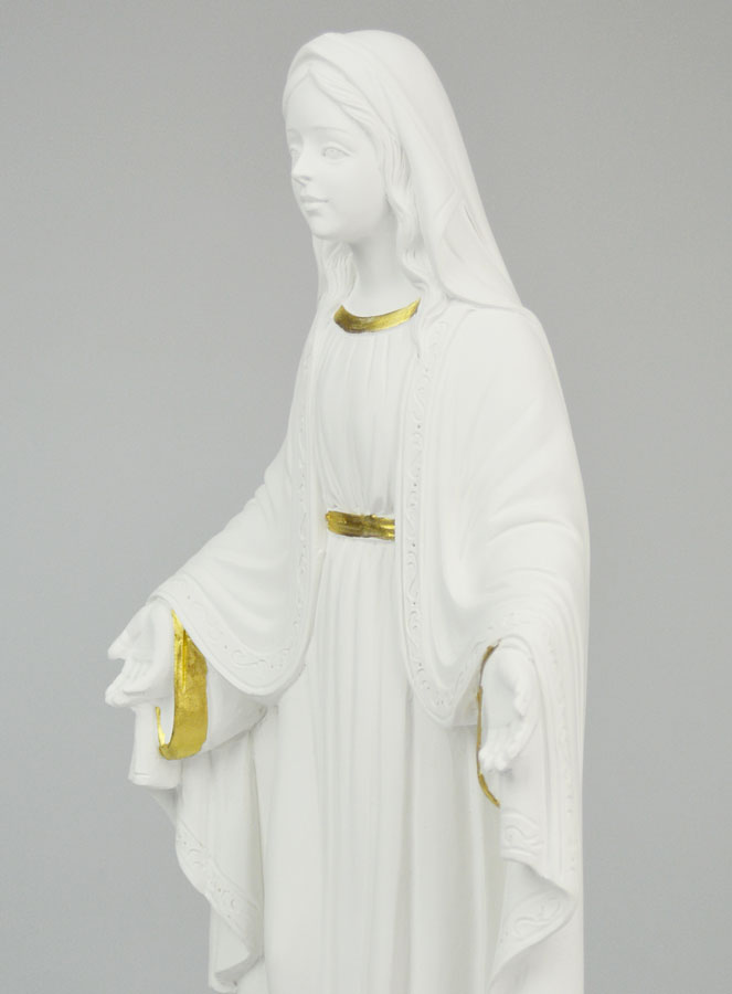 Statue Religieuse Vierge Miraculeuse - 35cm (pic 4)