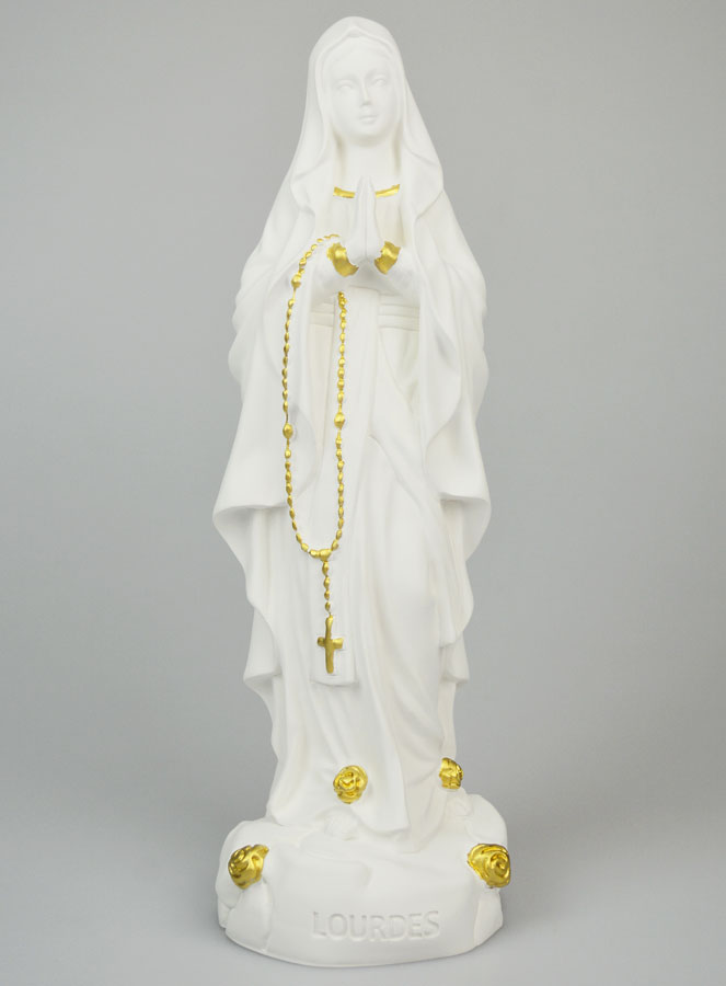 Statue Religieuse Notre Dame de Lourdes - 30cm (pic 1)