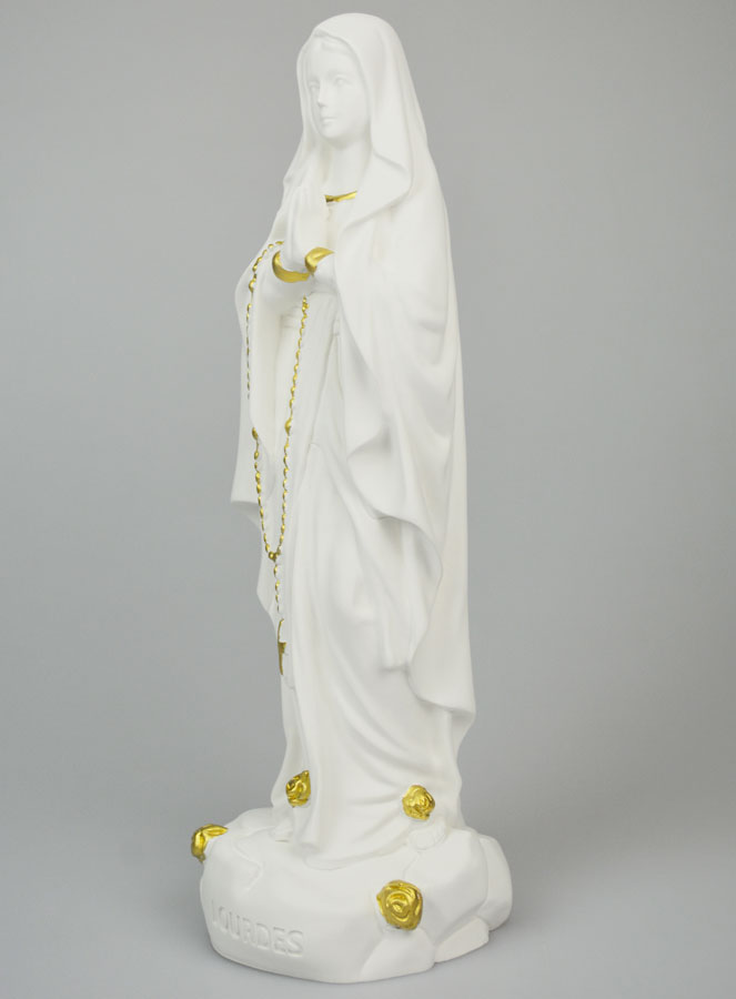 Statue Religieuse Notre Dame de Lourdes - 30cm (pic 2)