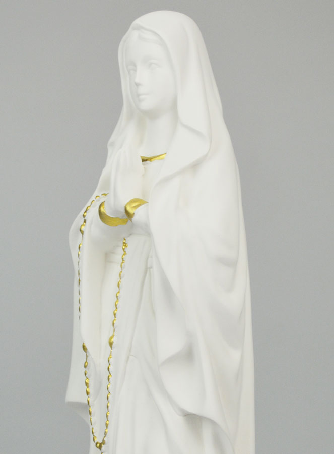 Statue Religieuse Notre Dame de Lourdes - 30cm (pic 4)