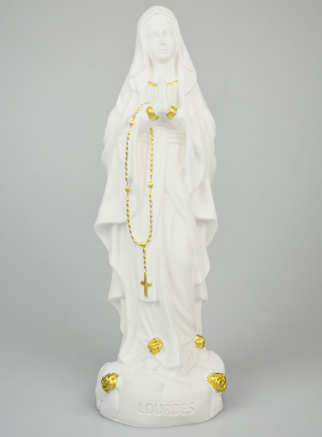 Statue Religieuse Vierge Marie de Lourdes - 30cm (pic 1)