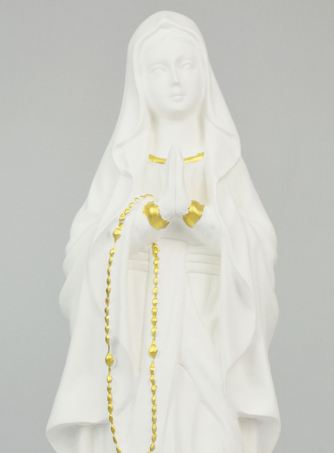 Statue Religieuse Vierge Marie de Lourdes - 30cm (pic 3)